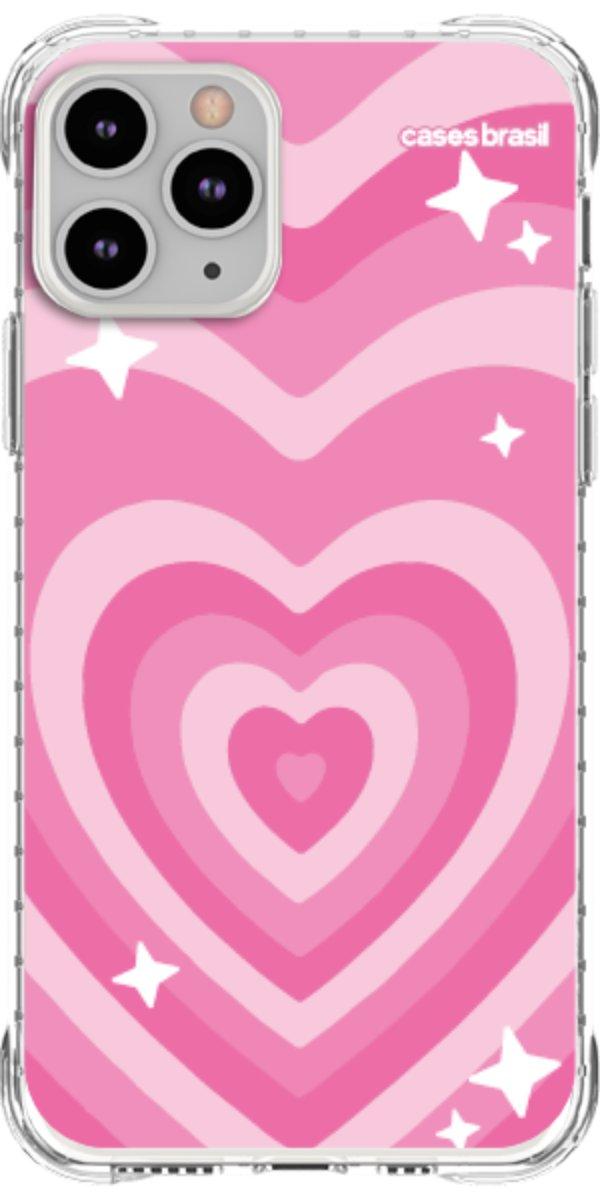 Capinha para Celular Coração Retrô Pink