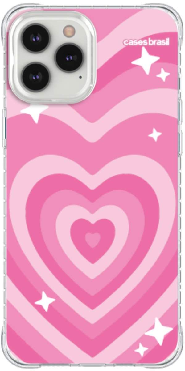 Capinha para Celular Coração Retrô Pink