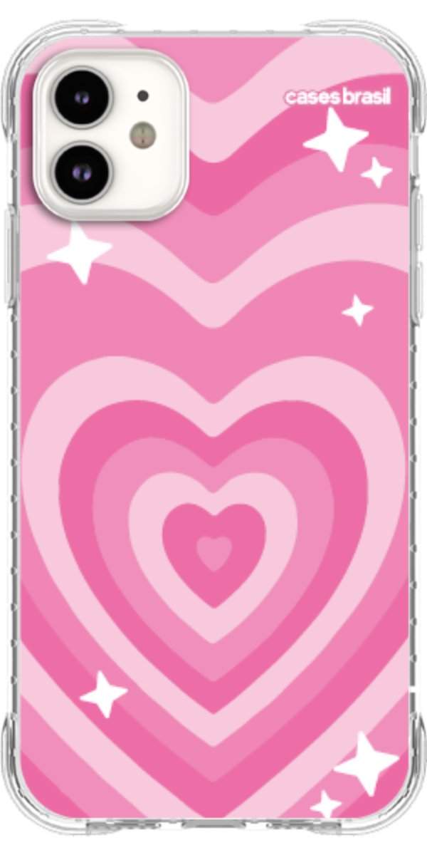 Capinha para Celular Coração Retrô Pink