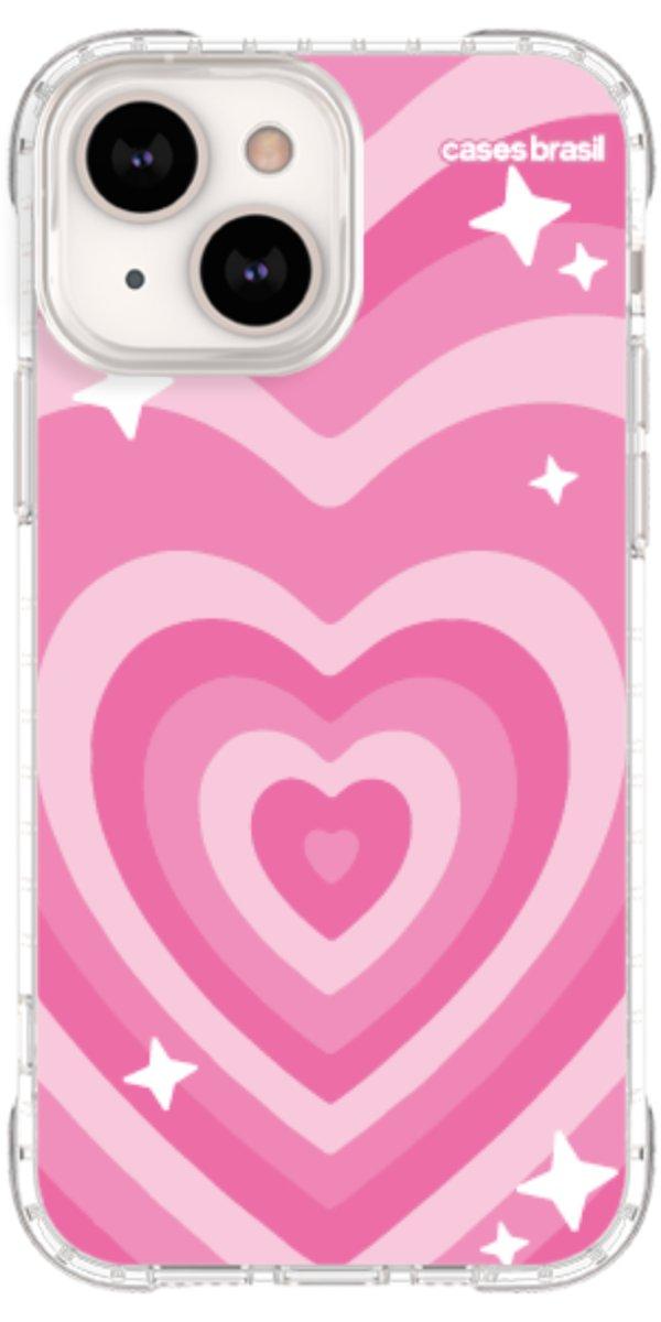 Capinha para Celular Coração Retrô Pink