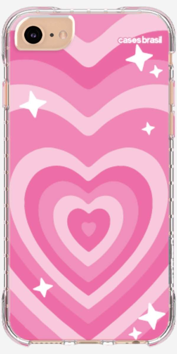 Capinha para Celular Coração Retrô Pink