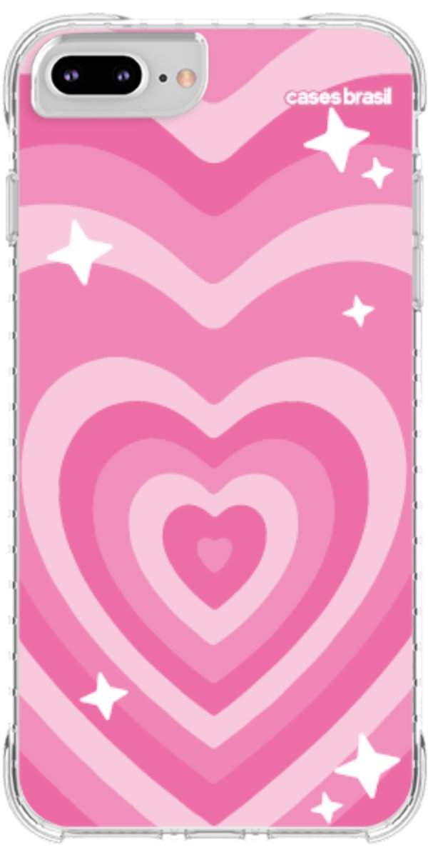 Capinha para Celular Coração Retrô Pink