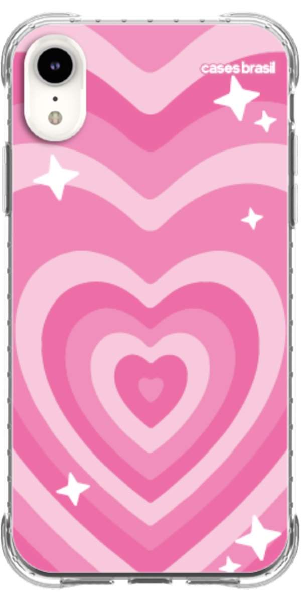 Capinha para Celular Coração Retrô Pink