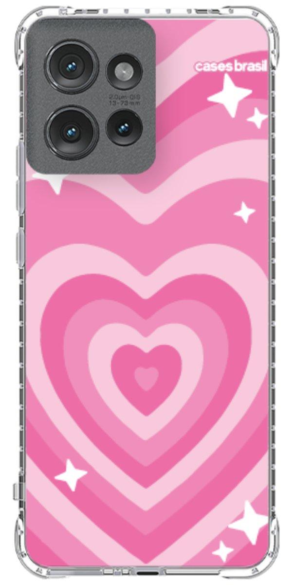Capinha para Celular Coração Retrô Pink