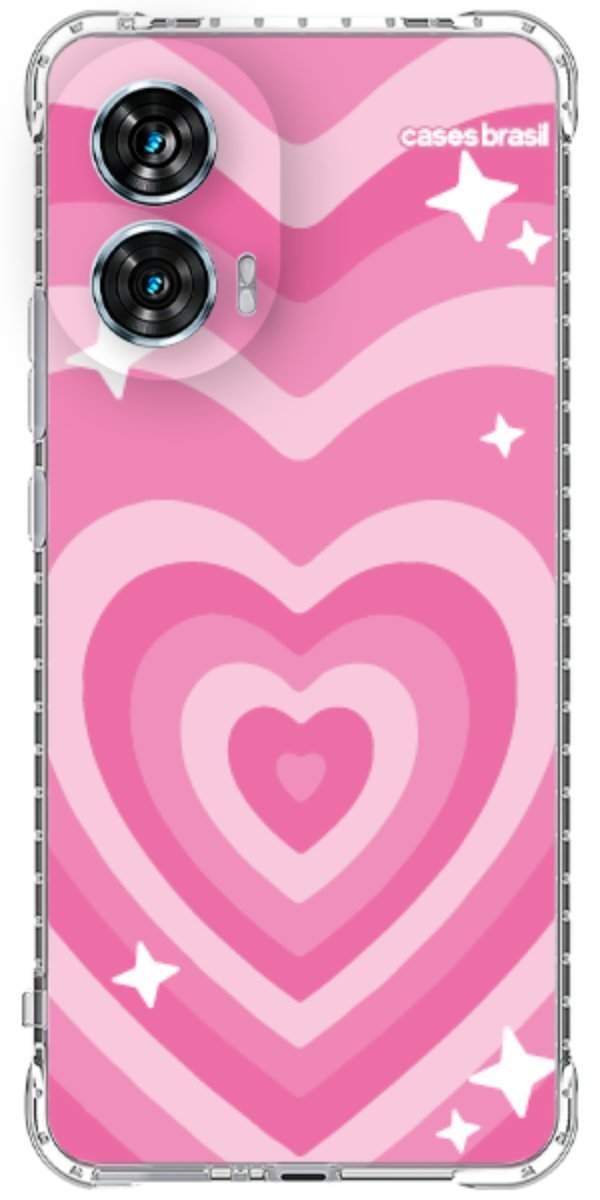 Capinha para Celular Coração Retrô Pink
