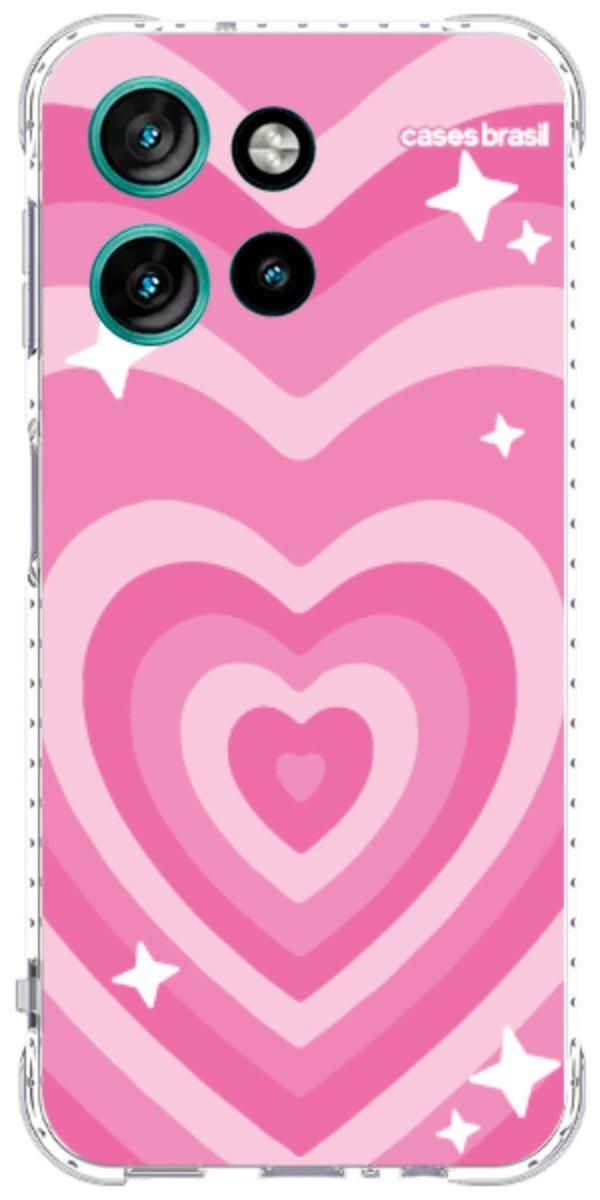 Capinha para Celular Coração Retrô Pink