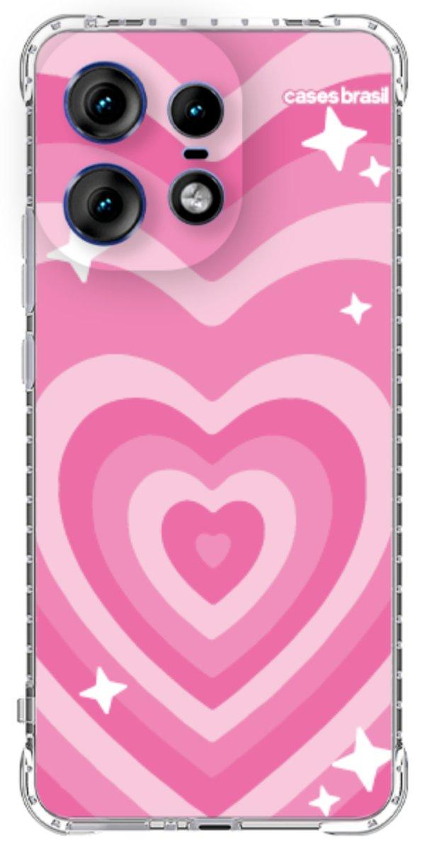 Capinha para Celular Coração Retrô Pink