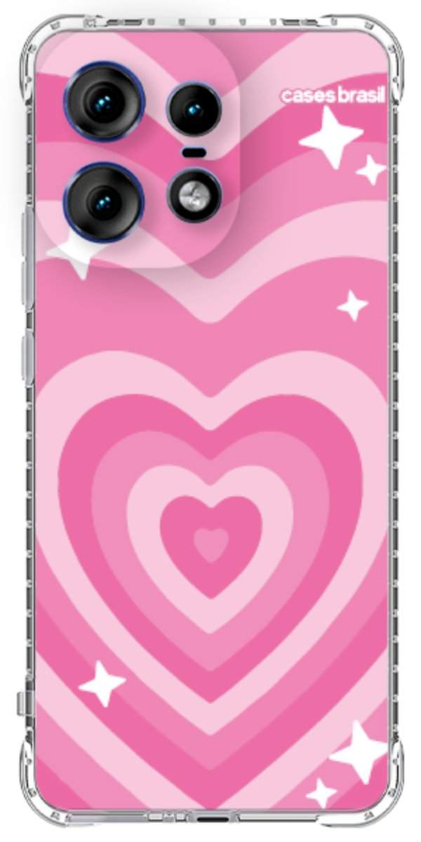 Capinha para Celular Coração Retrô Pink