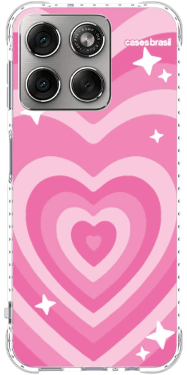 Capinha para Celular Coração Retrô Pink