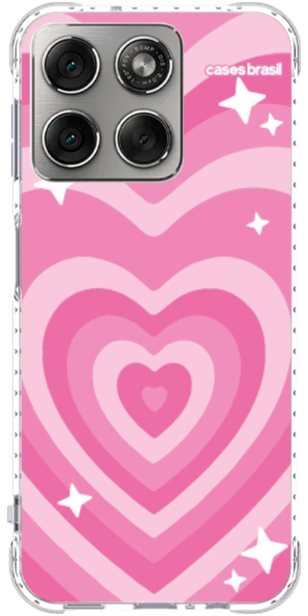 Capinha para Celular Coração Retrô Pink