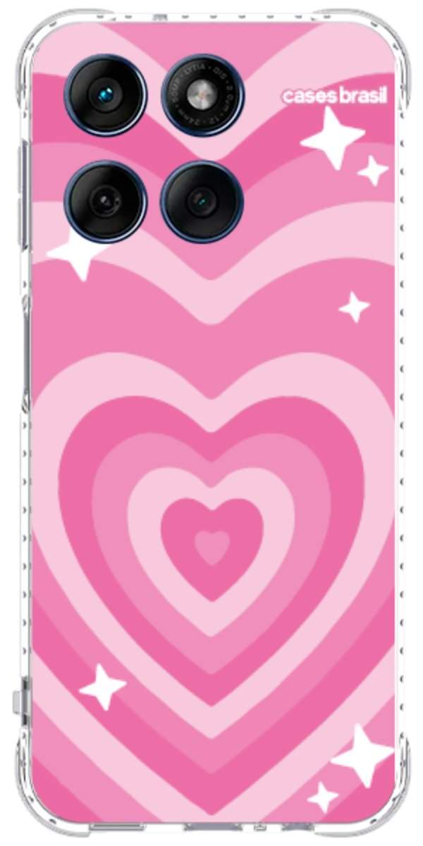 Capinha para Celular Coração Retrô Pink