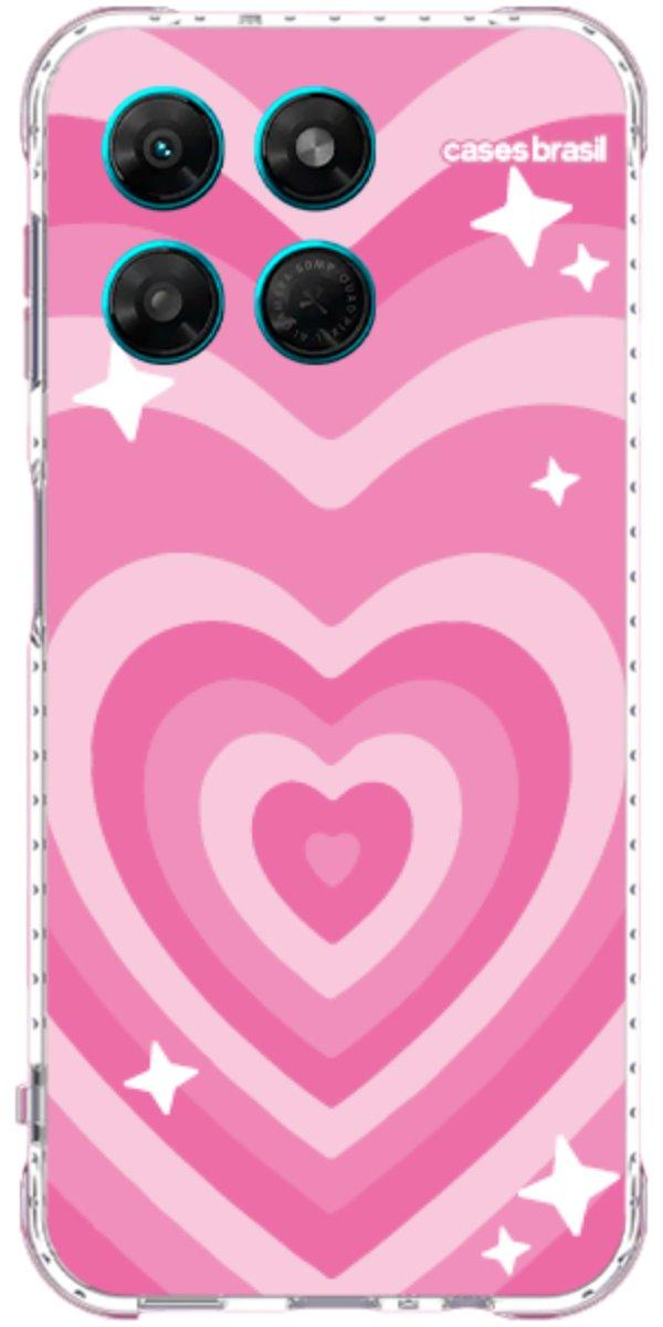 Capinha para Celular Coração Retrô Pink