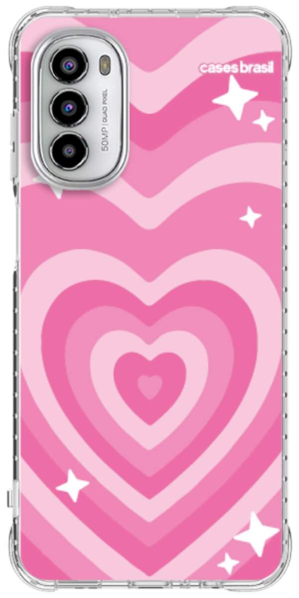Capinha para Celular Coração Retrô Pink