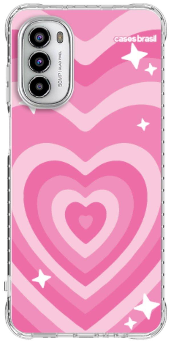 Capinha para Celular Coração Retrô Pink