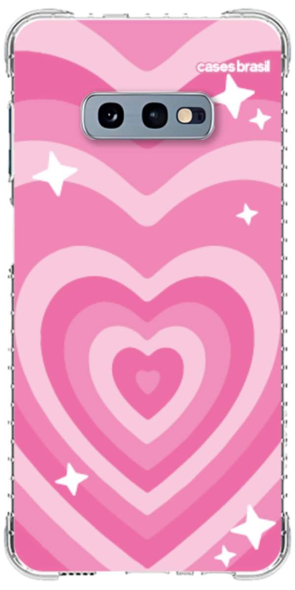 Capinha para Celular Coração Retrô Pink