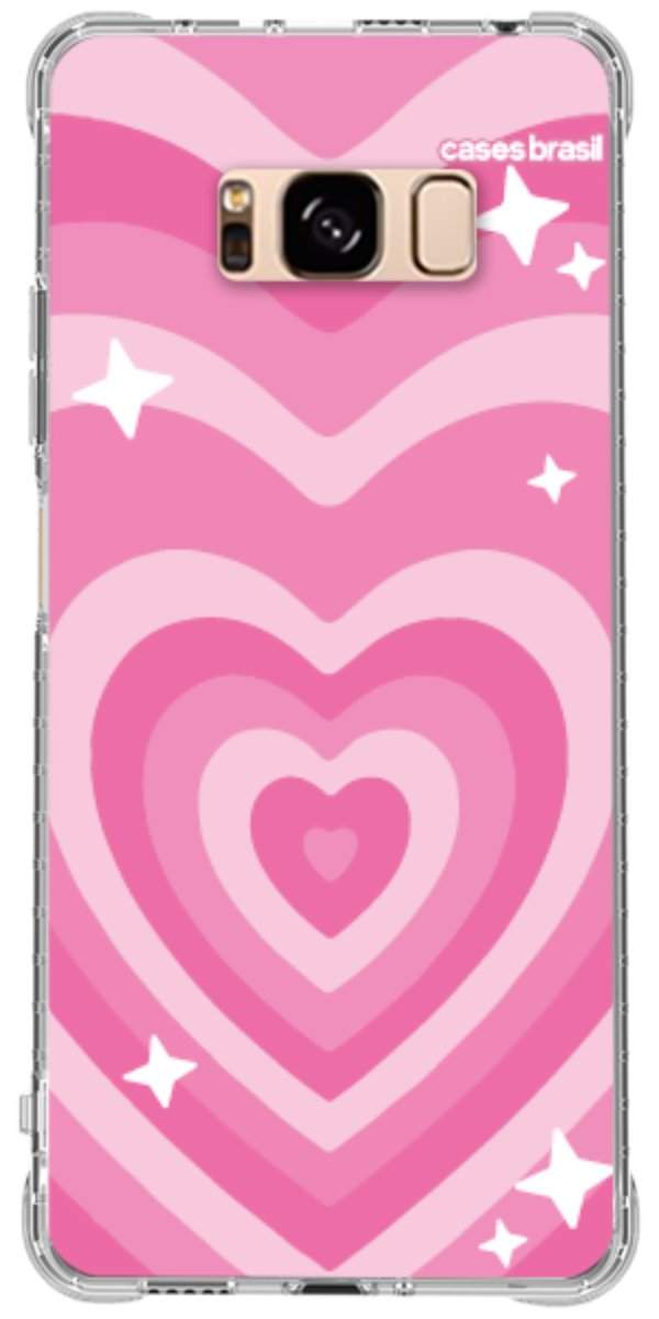 Capinha para Celular Coração Retrô Pink