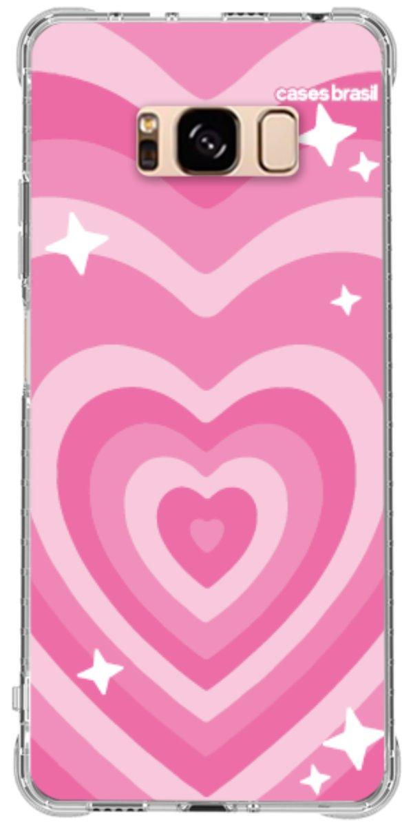 Capinha para Celular Coração Retrô Pink