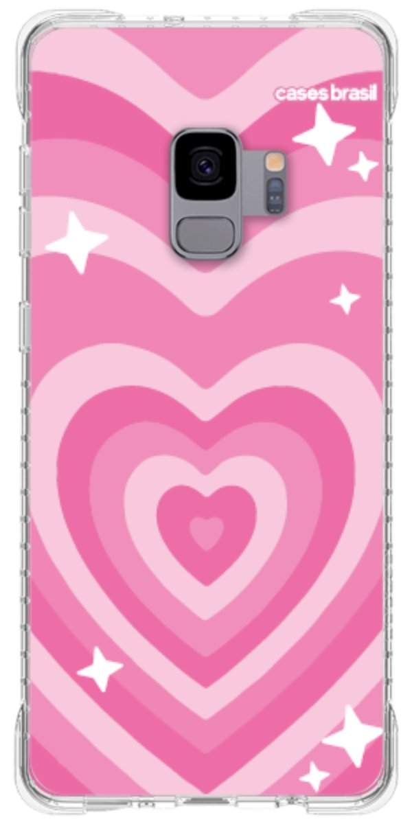 Capinha para Celular Coração Retrô Pink