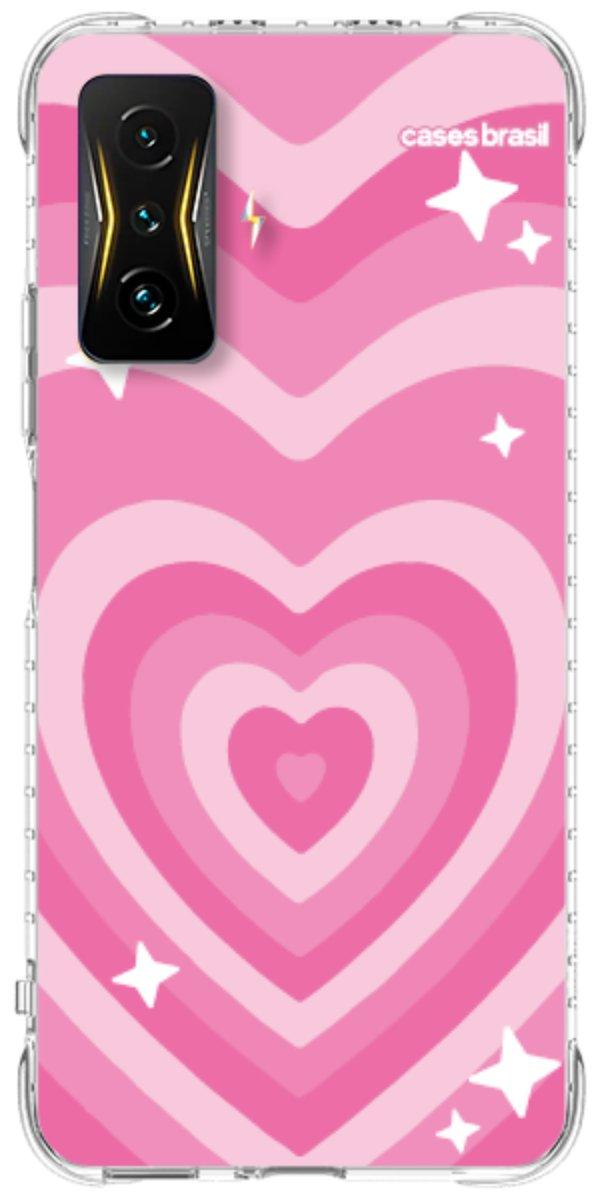 Capinha para Celular Coração Retrô Pink