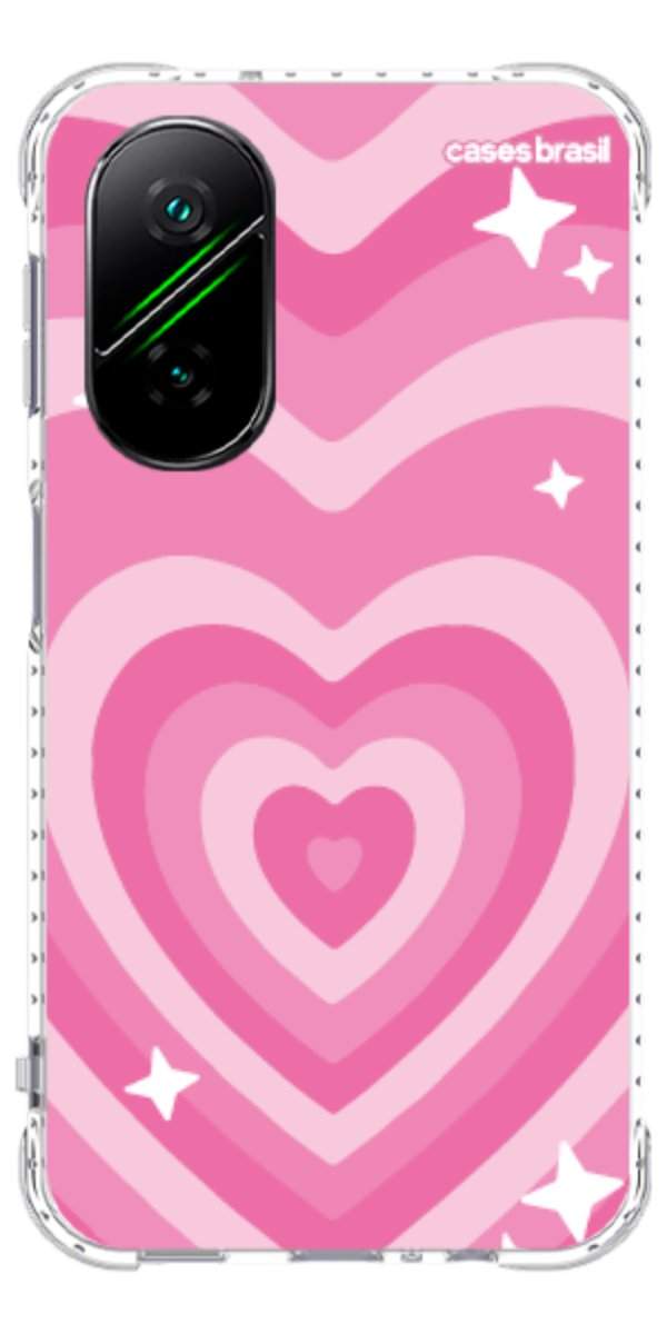 Capinha para Celular Coração Retrô Pink