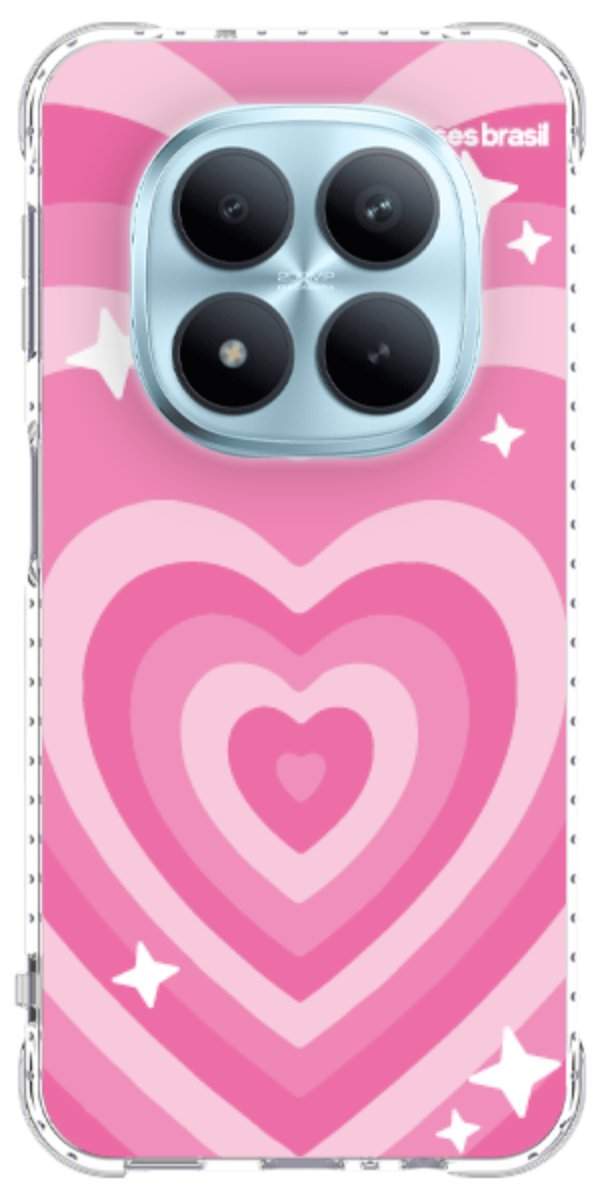 Capinha para Celular Coração Retrô Pink