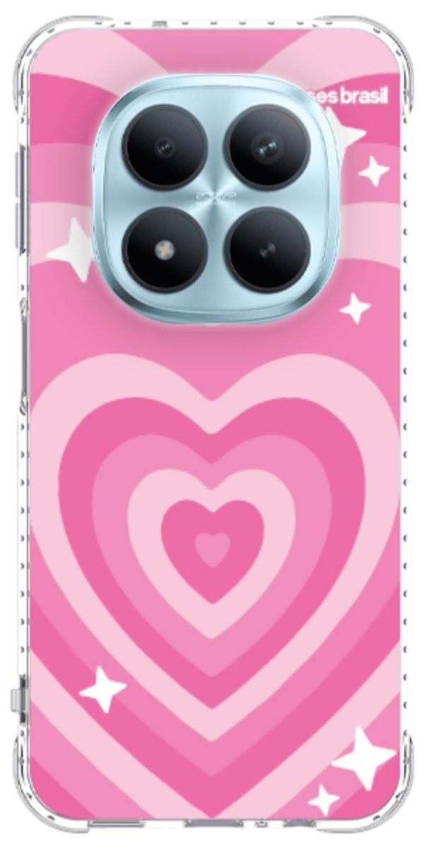 Capinha para Celular Coração Retrô Pink