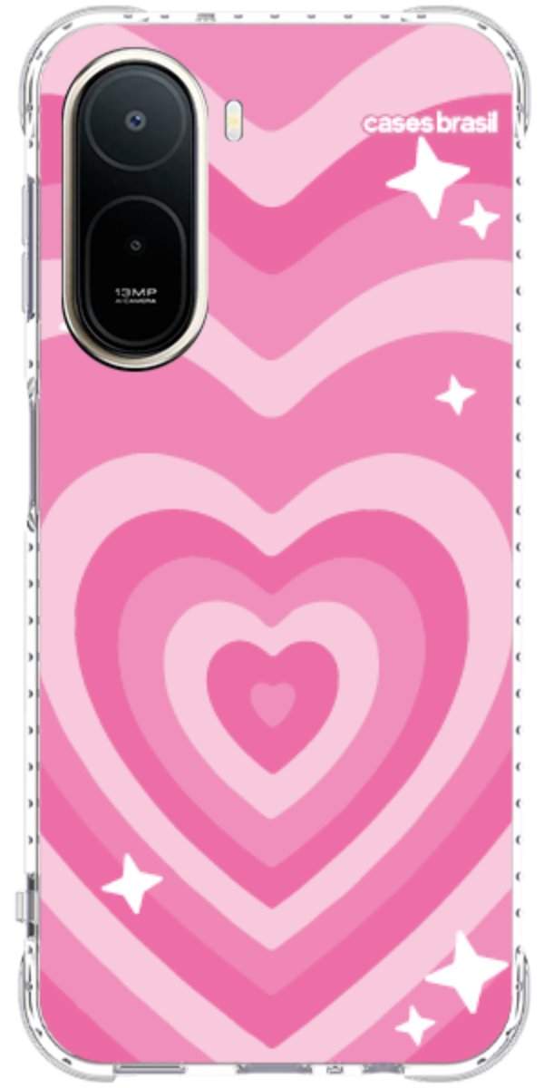 Capinha para Celular Coração Retrô Pink