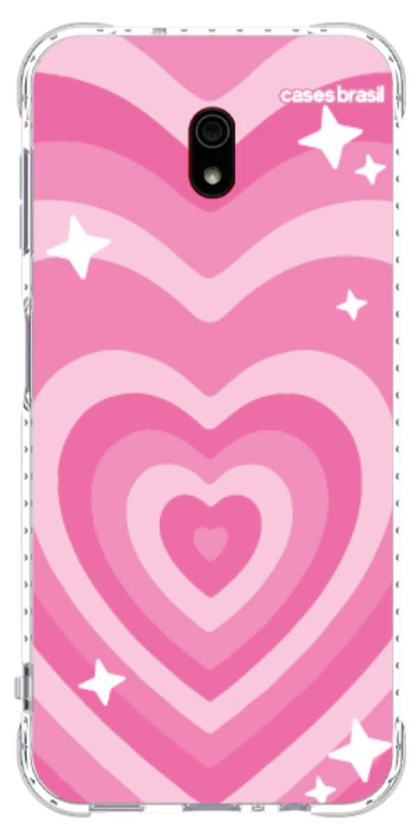 Capinha para Celular Coração Retrô Pink