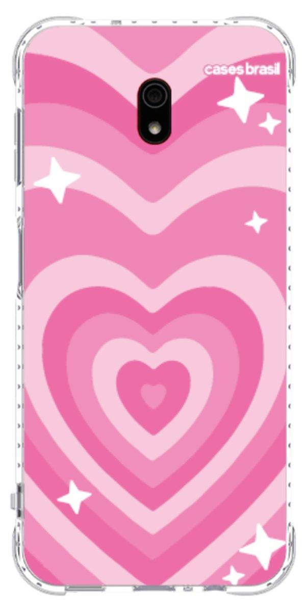 Capinha para Celular Coração Retrô Pink