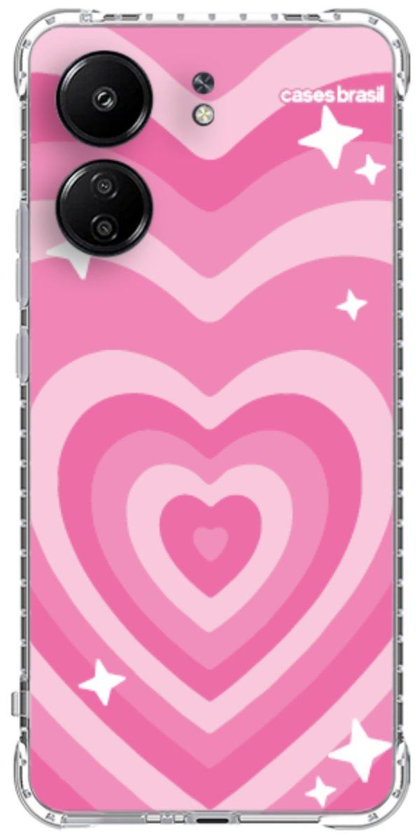 Capinha para Celular Coração Retrô Pink