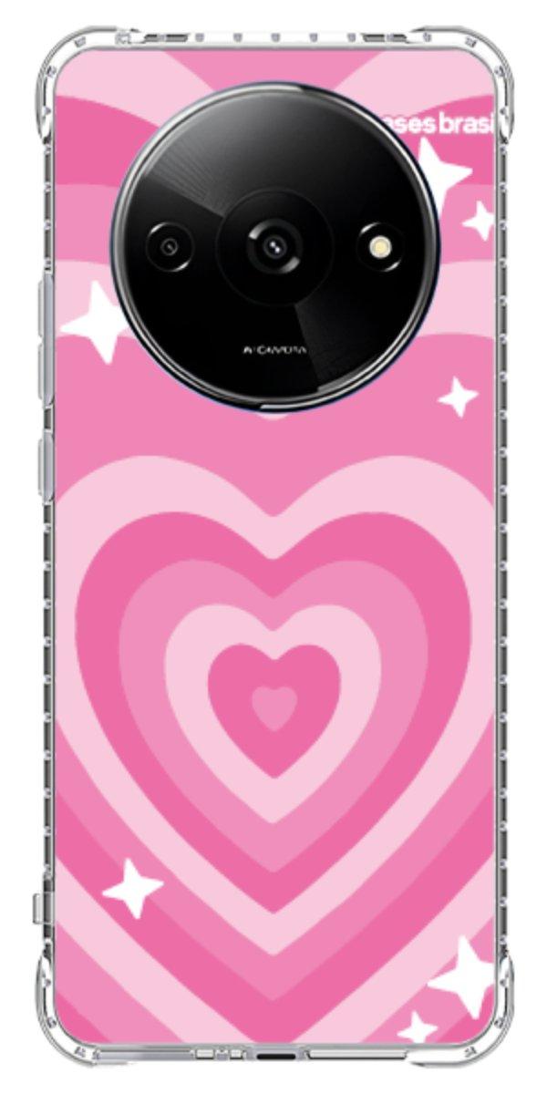 Capinha para Celular Coração Retrô Pink