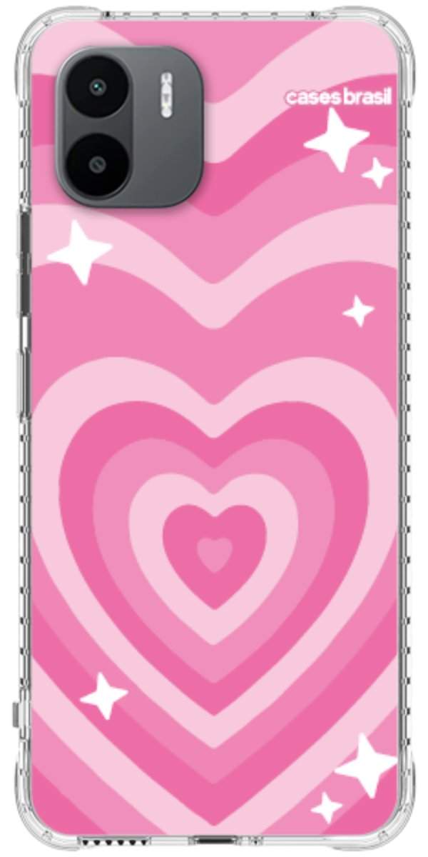 Capinha para Celular Coração Retrô Pink