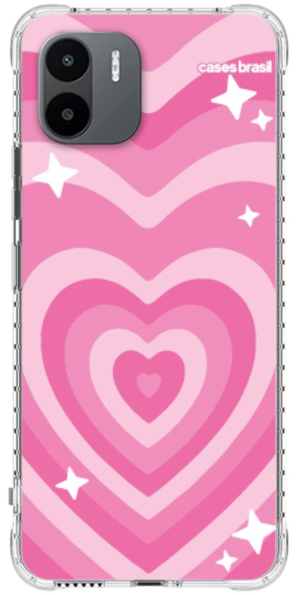 Capinha para Celular Coração Retrô Pink
