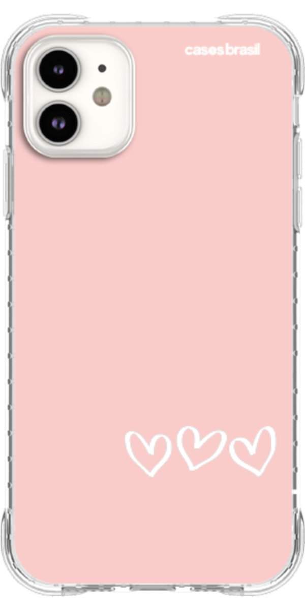 Capinha para Celular Trio de Corações
