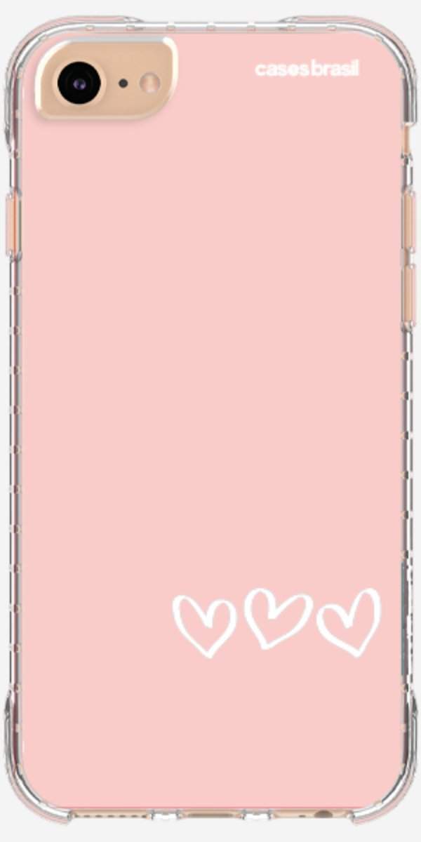 Capinha para Celular Trio de Corações
