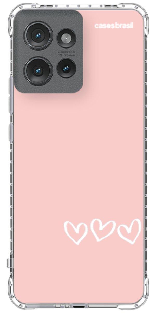 Capinha para Celular Trio de Corações