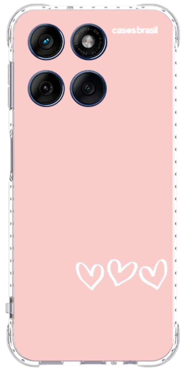 Capinha para Celular Trio de Corações