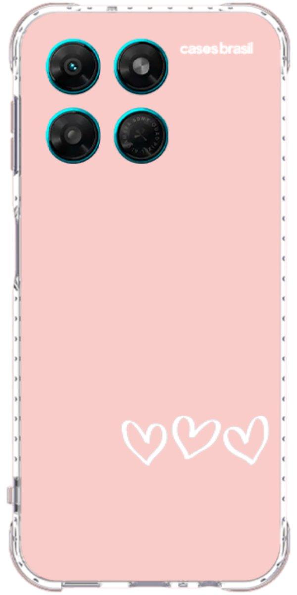 Capinha para Celular Trio de Corações