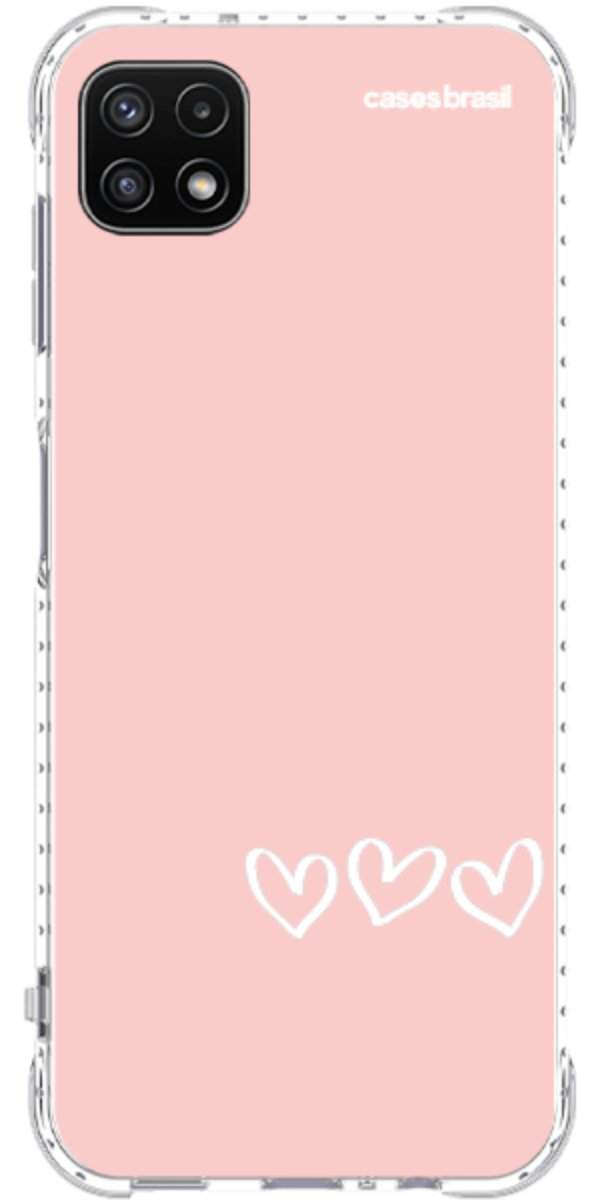 Capinha para Celular Trio de Corações