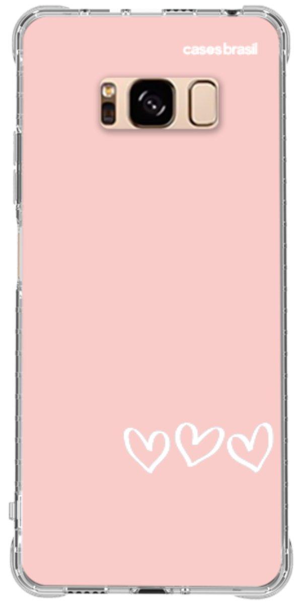 Capinha para Celular Trio de Corações
