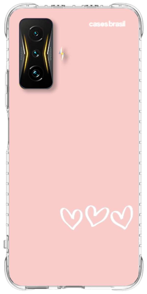 Capinha para Celular Trio de Corações