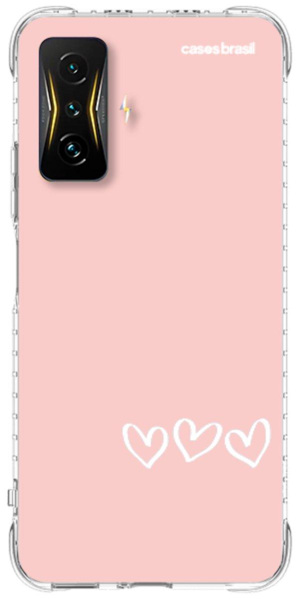 Capinha para Celular Trio de Corações