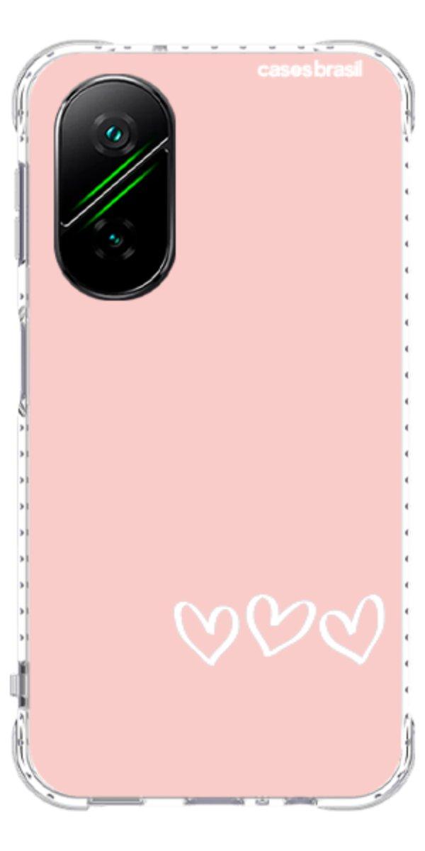 Capinha para Celular Trio de Corações