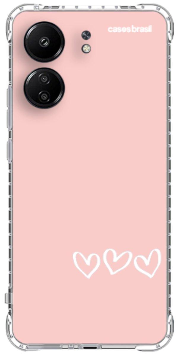 Capinha para Celular Trio de Corações