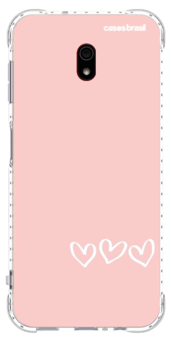 Capinha para Celular Trio de Corações