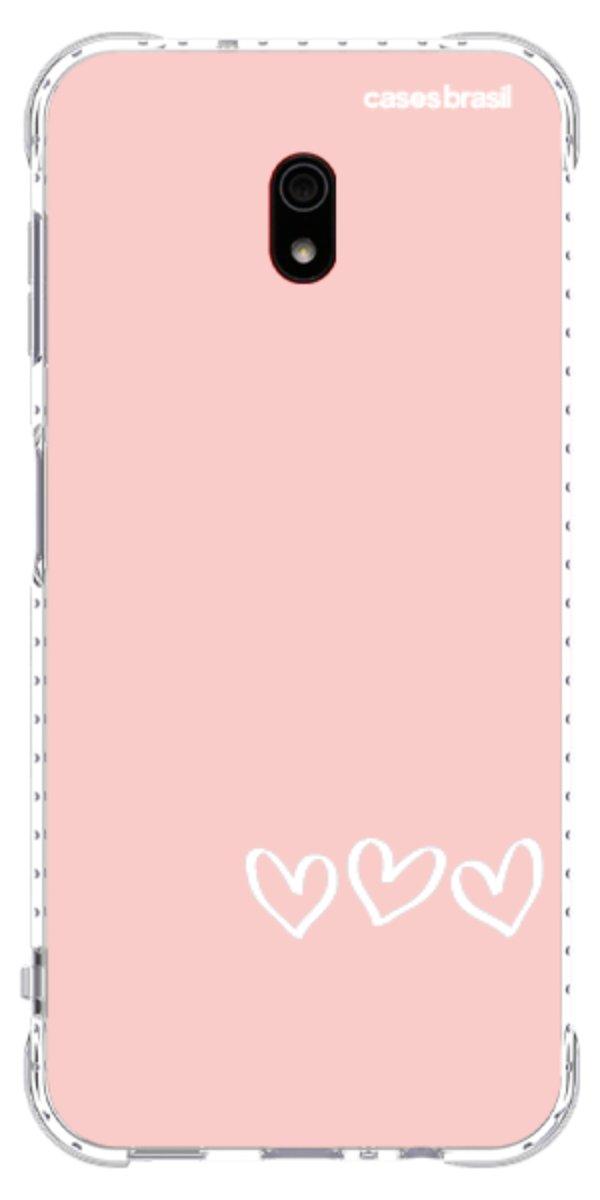 Capinha para Celular Trio de Corações