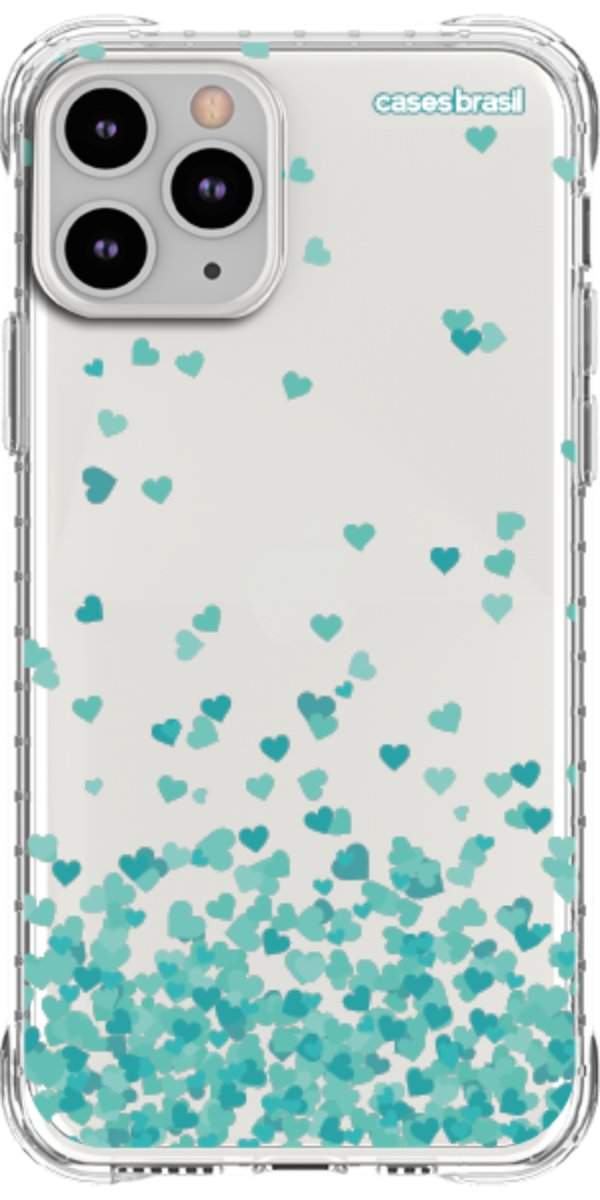 Capinha para Celular Corações Flutuantes Tiffany