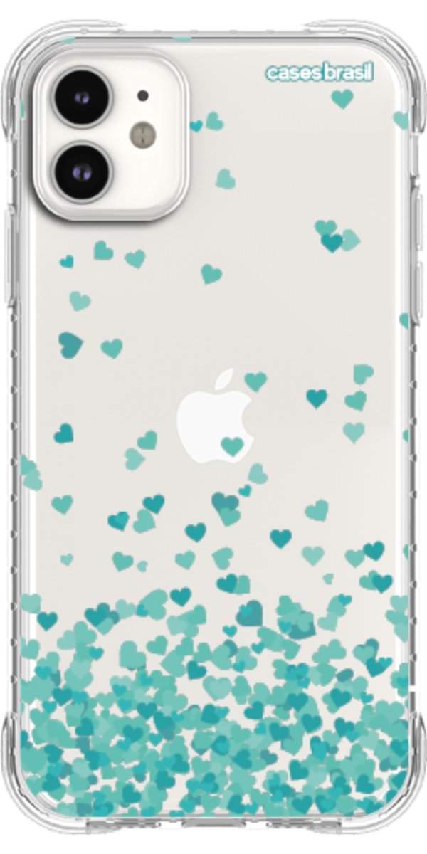Capinha para Celular Corações Flutuantes Tiffany