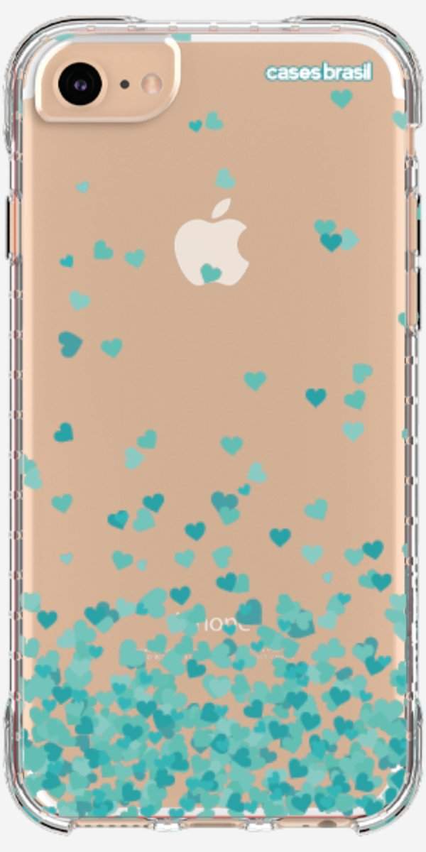 Capinha para Celular Corações Flutuantes Tiffany