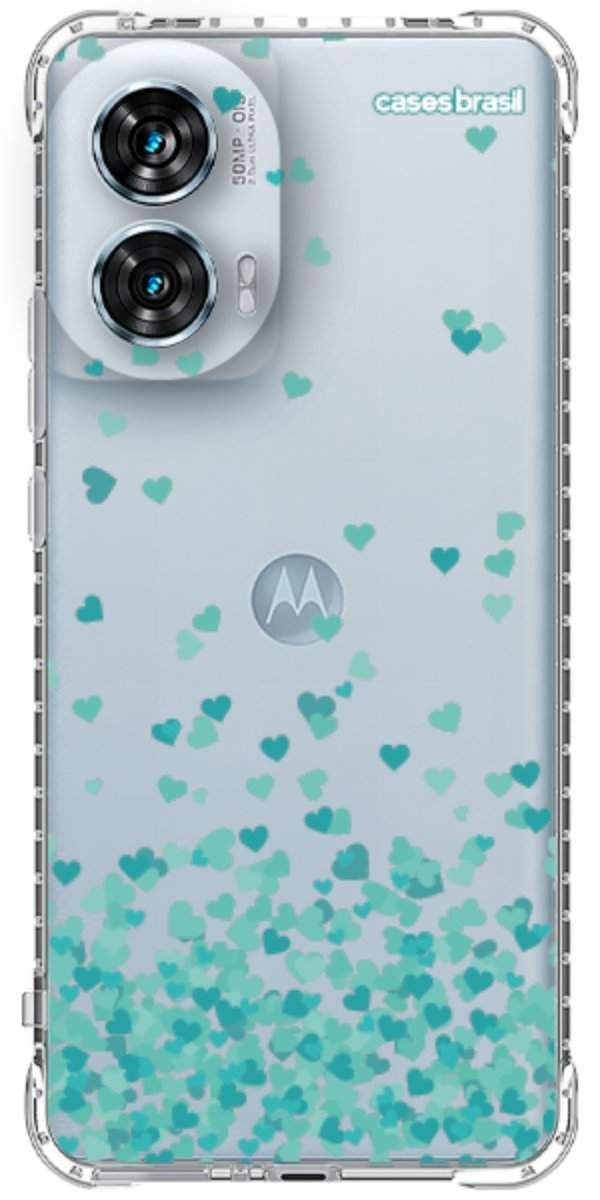 Capinha para Celular Corações Flutuantes Tiffany